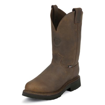 Justin 11" Rugged Bay Gaucho Steel Toe Slip On Boot