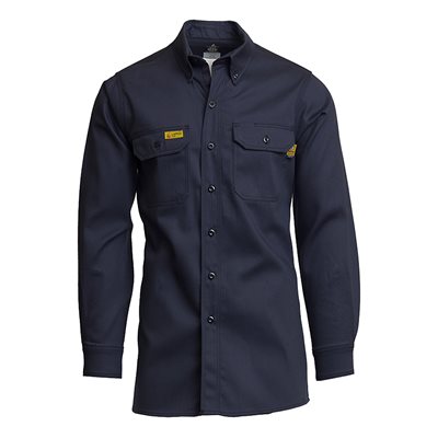 LAPCO FR 7OZ 88 / 12 NAVY TWILL WORK SHIRT