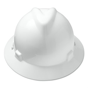 MSA V-Gard Full Brim Hard Hat w / Staz-On Suspension
