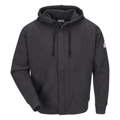 Bulwark FR Fleece Zip-Front Hooded Sweatshirt