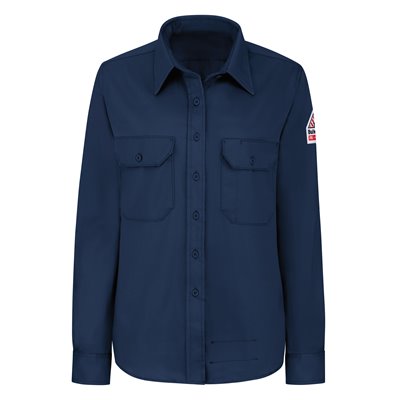 Bulwark FR Ladies 7 oz 88 / 12 L / S Uniform Shirt