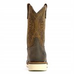 Thorogood 11" Brown American Heritage Square Toe Wellington Safety Toe Boot