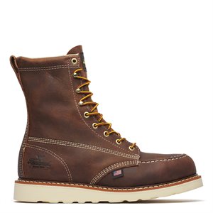 Thorogood 8" American Heritage Trail Crazy Horse Safety Toe Moc Toe Maxwear Wedge