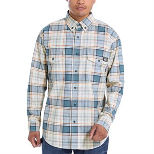 Wolverine FR Plaid Long Sleeve Twill Shirt