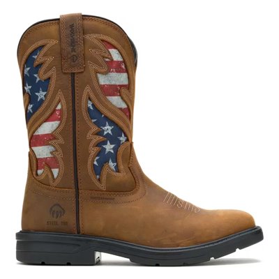 Wolverine Rancher Flag Steel Toe Wellington Work Boot
